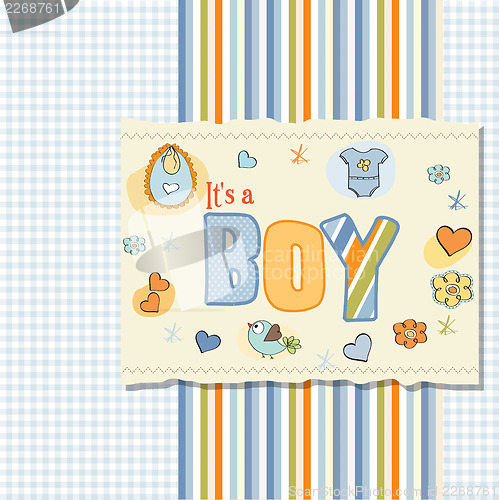 Image of baby boy shower card