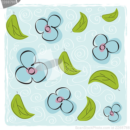 Image of seamless floral background