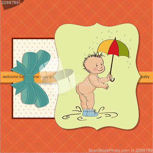 Image of new baby announcement card