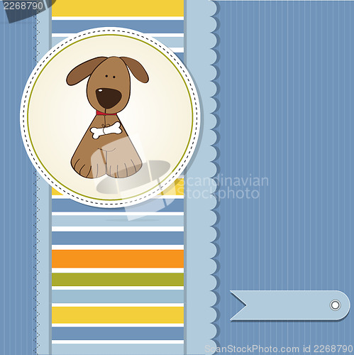 Image of greeting card with dog