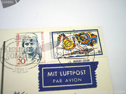 Image of two German stamps