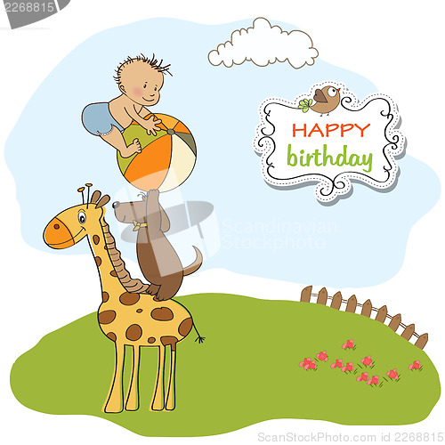 Image of funny cartoon birthday greeting card