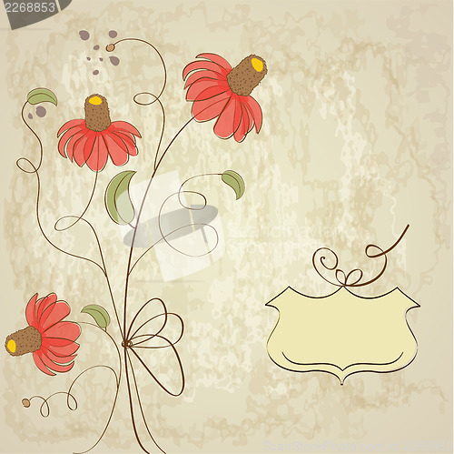 Image of romantic flowers background