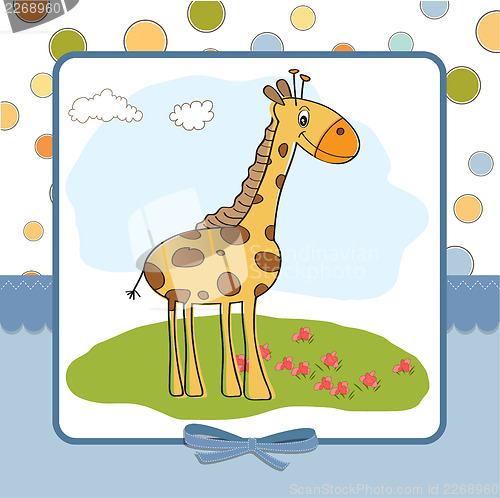 Image of greeting card with giraffe