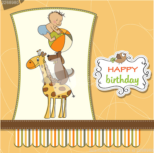 Image of funny cartoon birthday greeting card