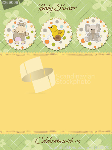 Image of cute baby shower card