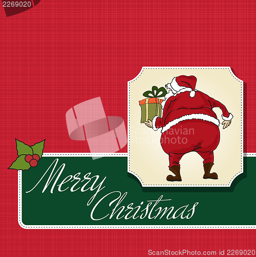 Image of Santa Claus, Christmas greeting card