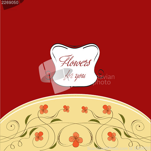 Image of seamless pattern background with flowers