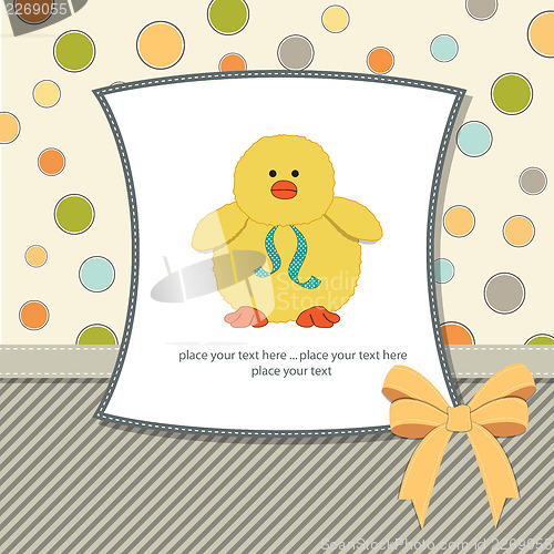 Image of customizable greeting card with duck