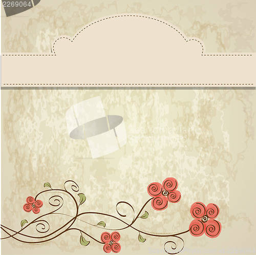 Image of romantic flowers background