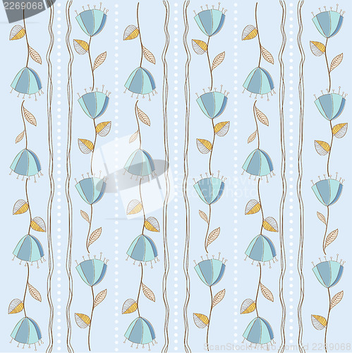 Image of seamless pattern background with flowers