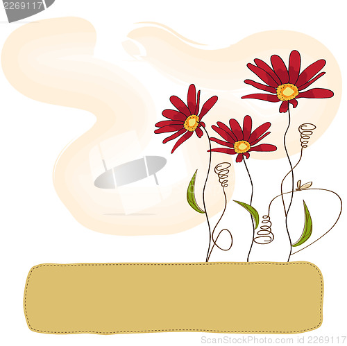 Image of vector floral background
