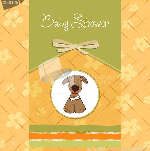 Image of greeting card with small dog