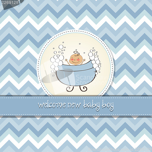 Image of baby boy shower card