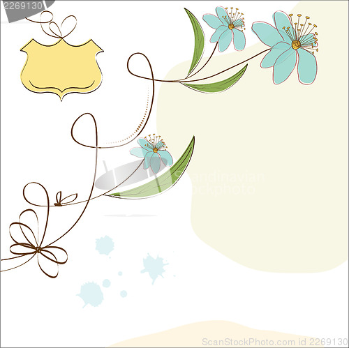 Image of seamless pattern background with flowers