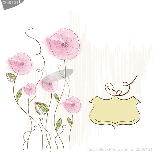 Image of romantic flowers background