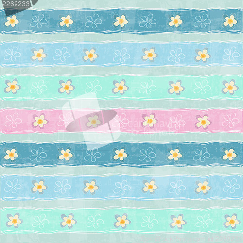 Image of seamless pattern background with flowers