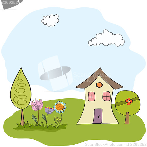 Image of spring greeting card