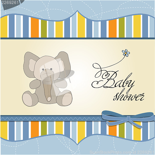 Image of new baby boy announcement card