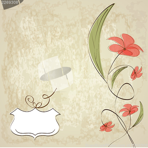 Image of romantic flowers background