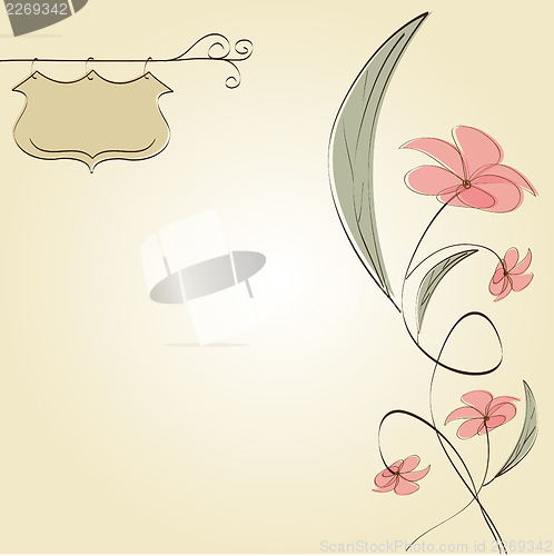 Image of romantic flowers background