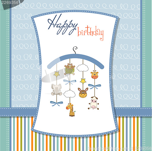 Image of welcome baby announcement card