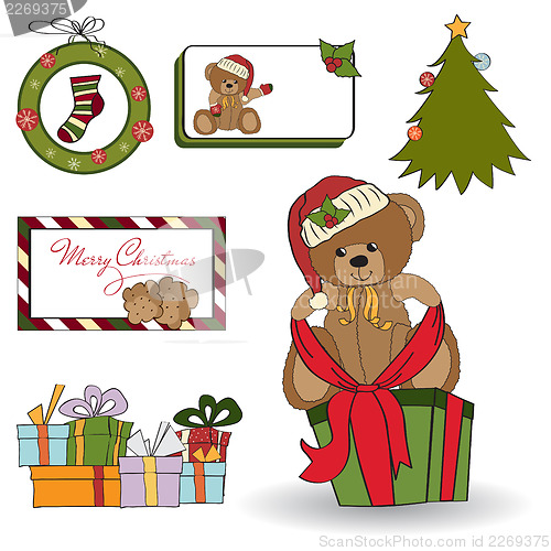 Image of Christmas decoration elements set