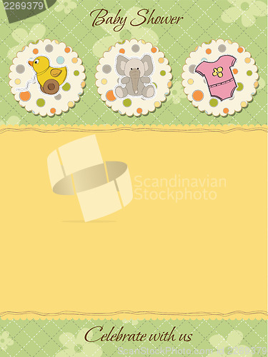 Image of cute baby shower card