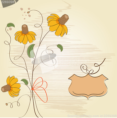 Image of romantic flowers background