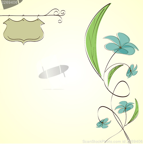 Image of romantic flowers background