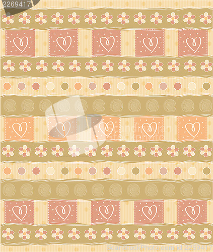 Image of Beautiful and vintage seamless background