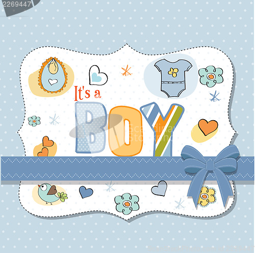 Image of baby boy shower card