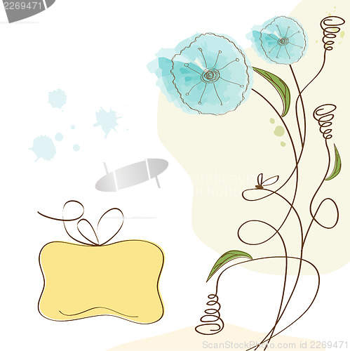 Image of romantic flowers background