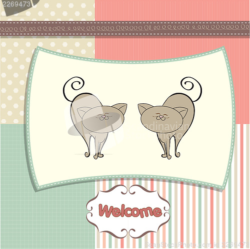 Image of delicate baby boy shower card