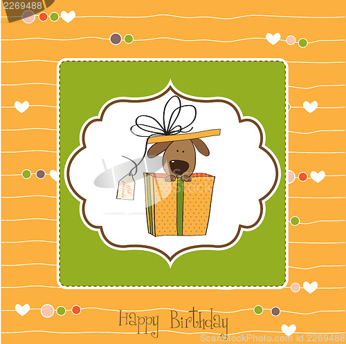 Image of funny birthday card with dog