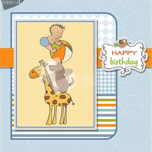 Image of funny cartoon birthday greeting card