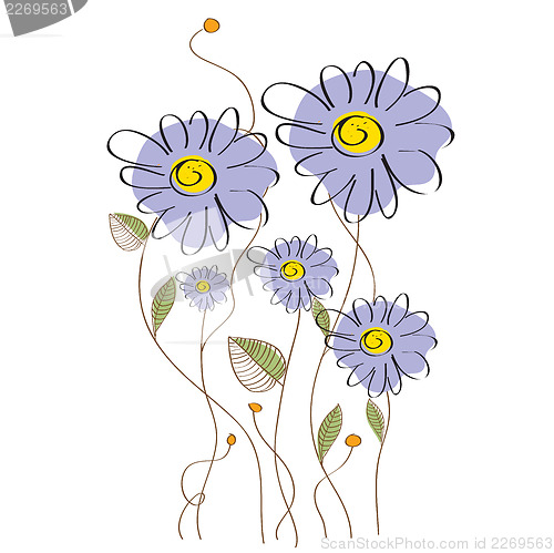 Image of delicate floral background