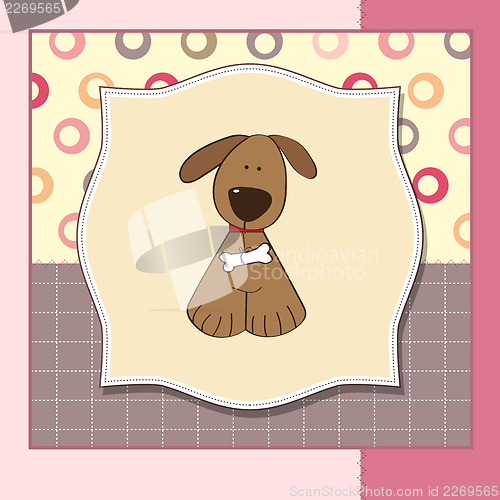 Image of greeting card with dog