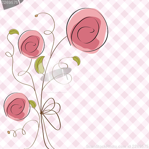 Image of delicate floral background