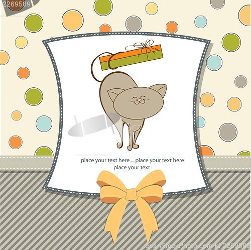 Image of special gift card with cat
