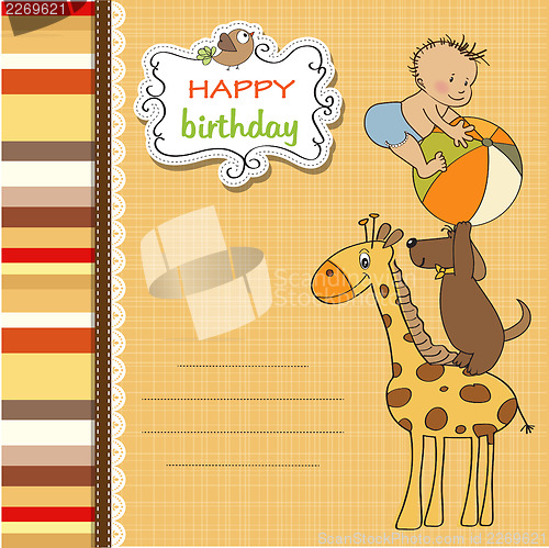 Image of funny cartoon birthday greeting card