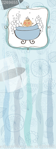 Image of baby boy shower card