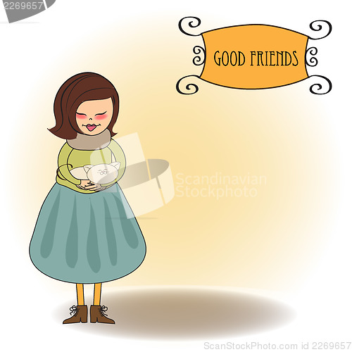 Image of good friends greeting card