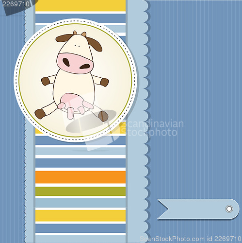 Image of fun greeting card with cow