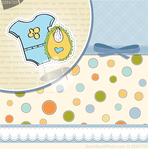 Image of baby boy shower card