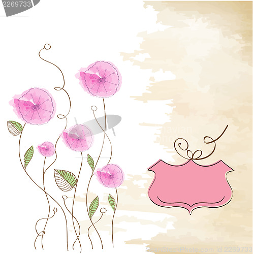 Image of romantic flowers background