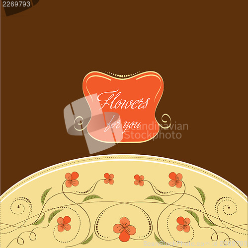 Image of seamless pattern background with flowers