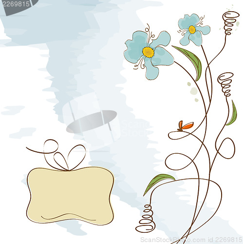 Image of romantic flowers background