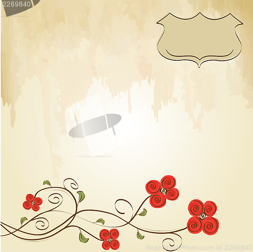 Image of romantic flowers background