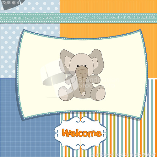 Image of new baby boy announcement card